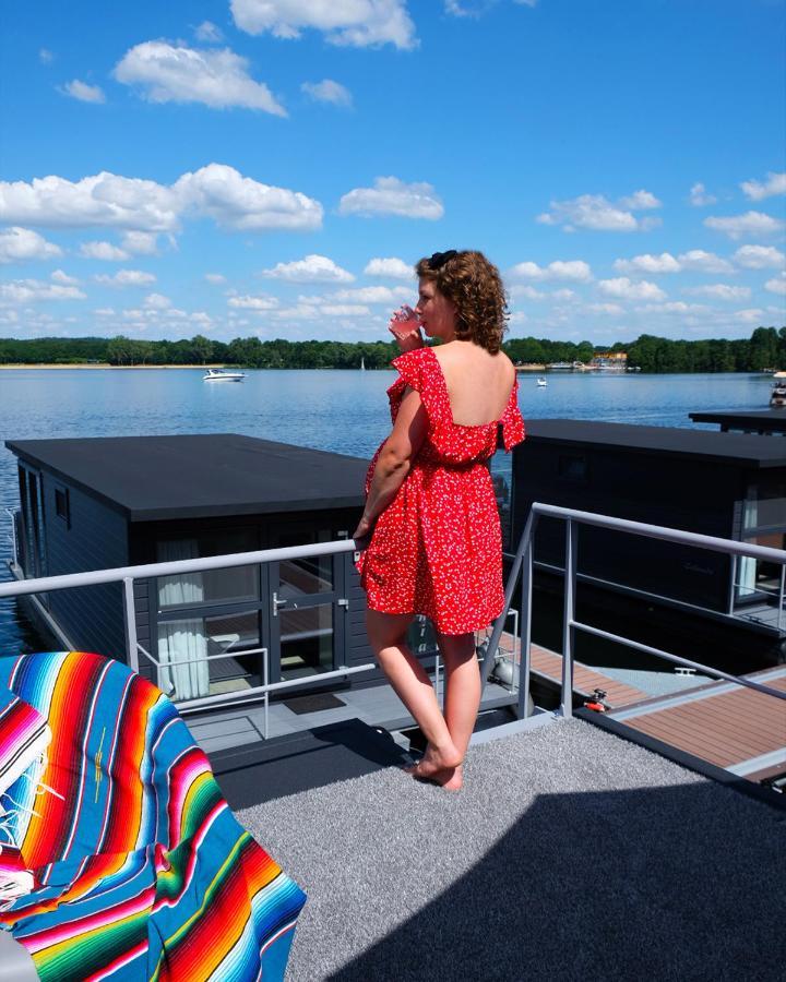 Houseboats Mookerplas Met Dakterras Middelaar Exterior photo